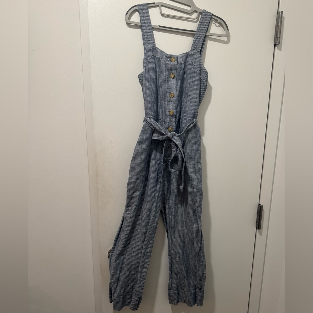 Everlane Blue and White jumpsuit, Size 00